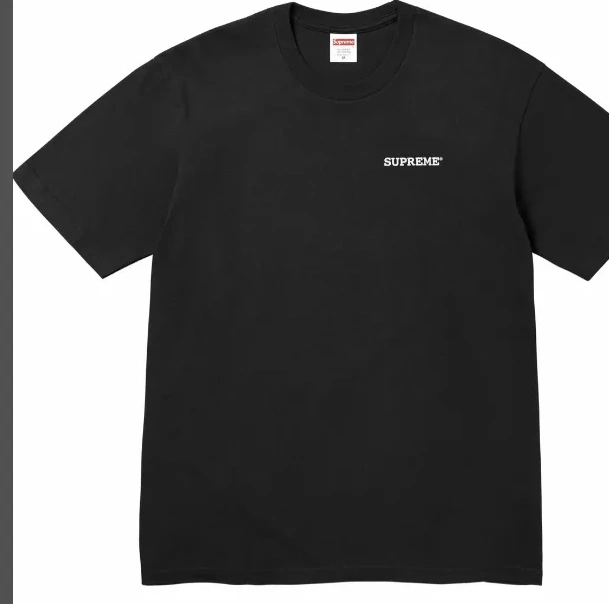 L White XL Tee Logo M 24SS Letter S Back T-shirt Patchwork Color and Printed Black 0824